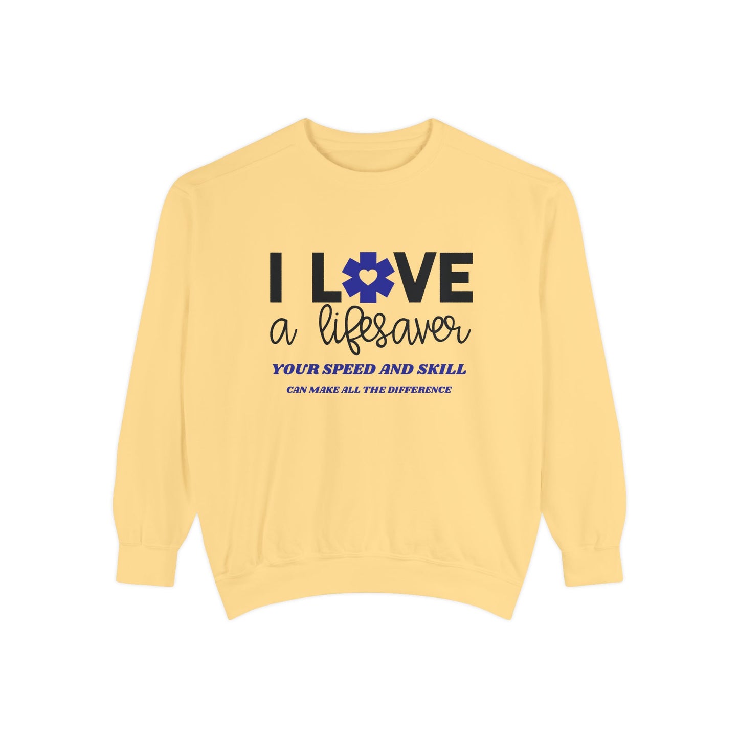 EMS Unisex Garment-Dyed Sweatshirt –Your speed and skill can make all the difference
