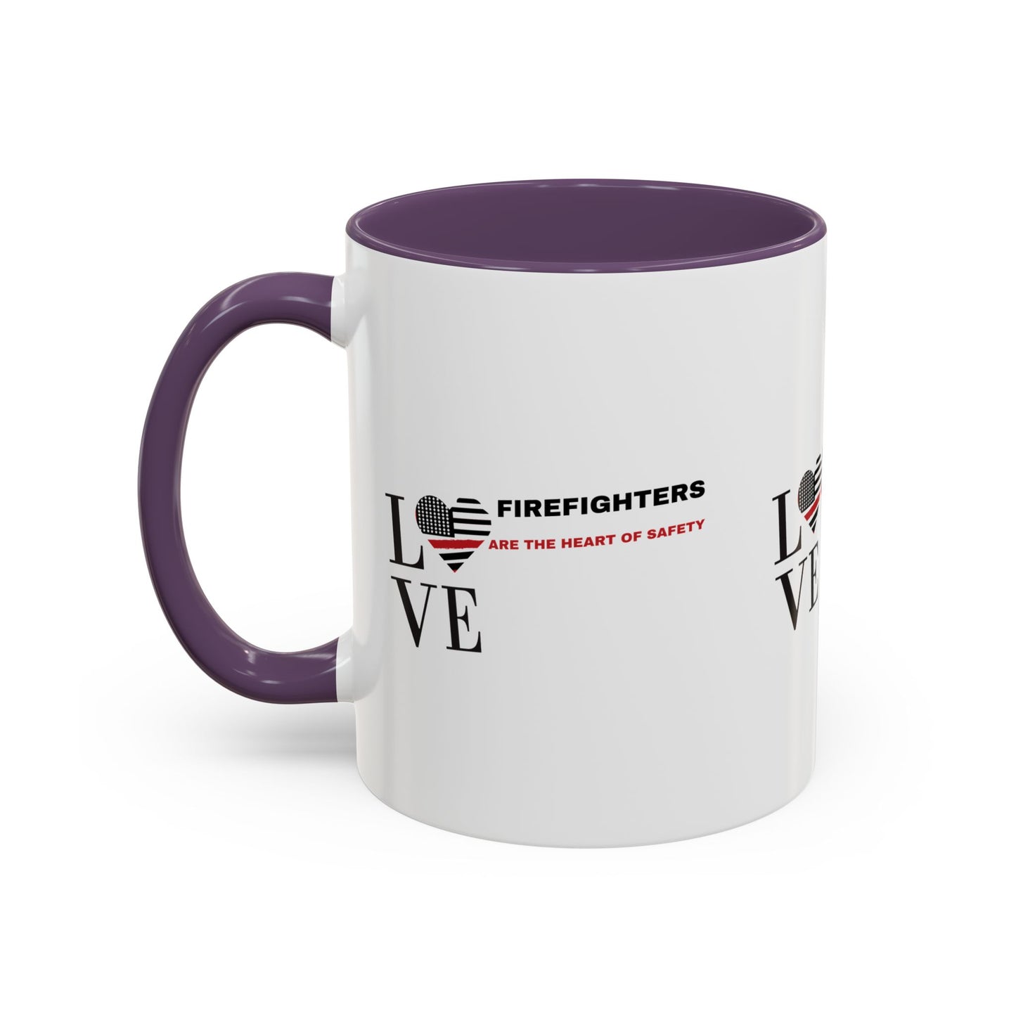 Firefighter Accent Coffee Mug – Firefighters are the heart of safety