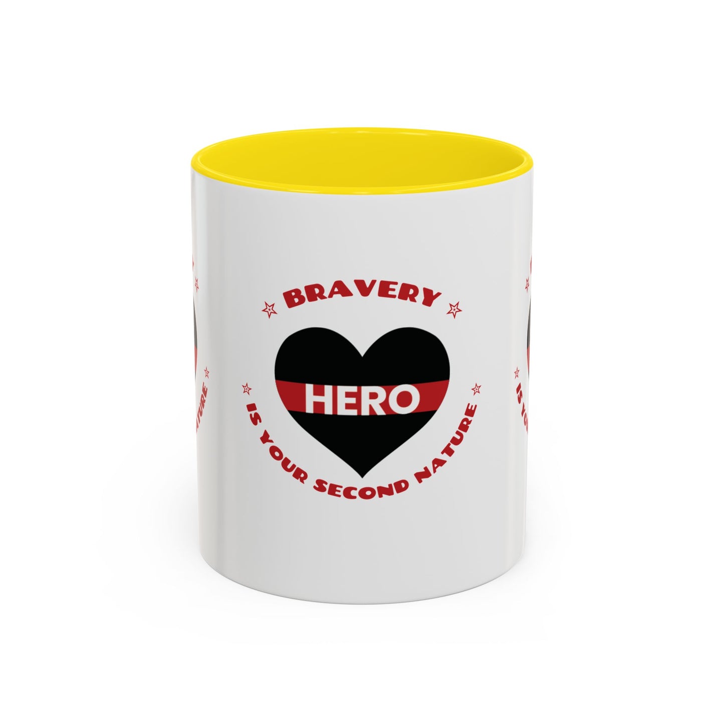 Firefighter Accent Coffee Mug – Bravery is your second nature