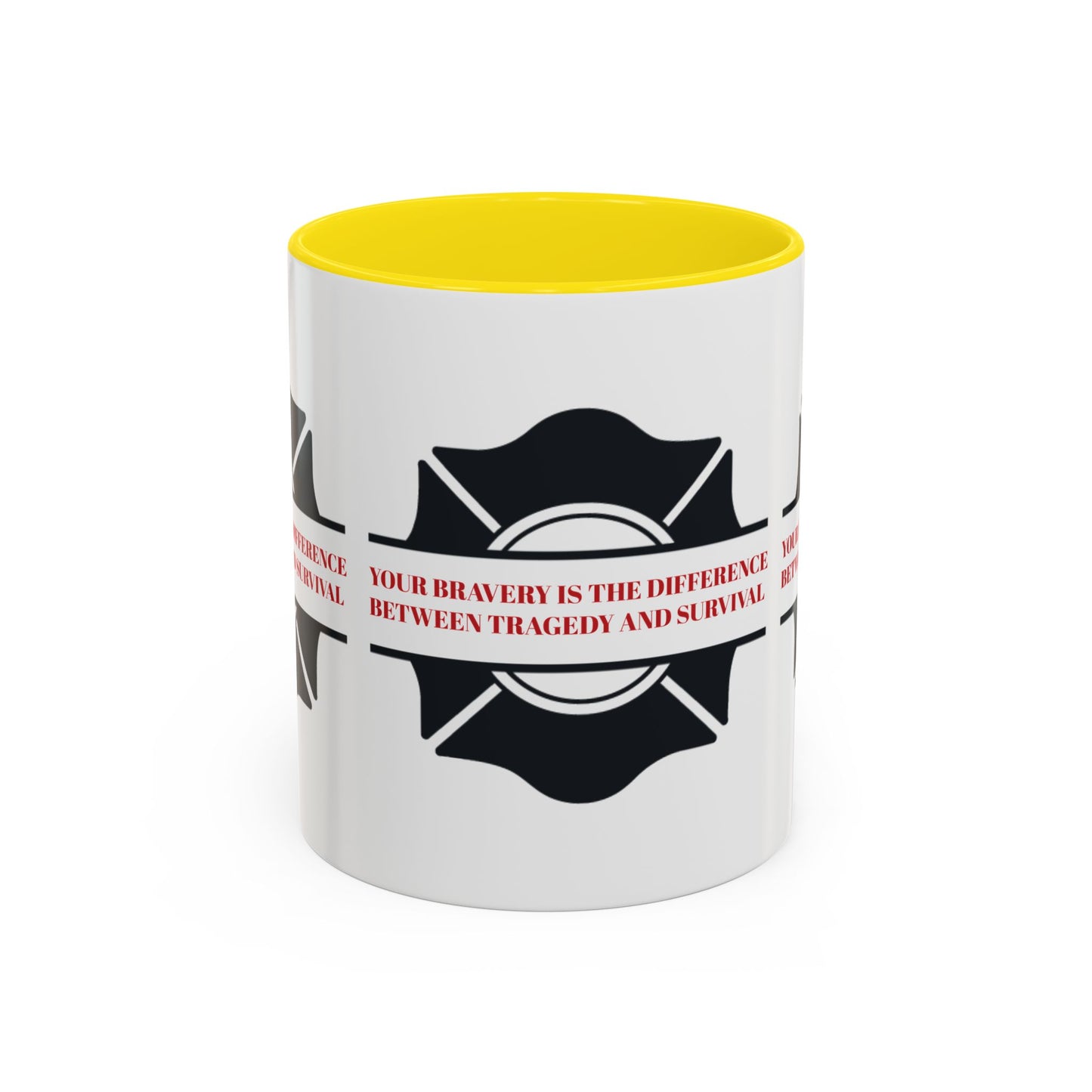 Firefighter Accent Coffee Mug – Your bravery is the difference between tragedy and survival