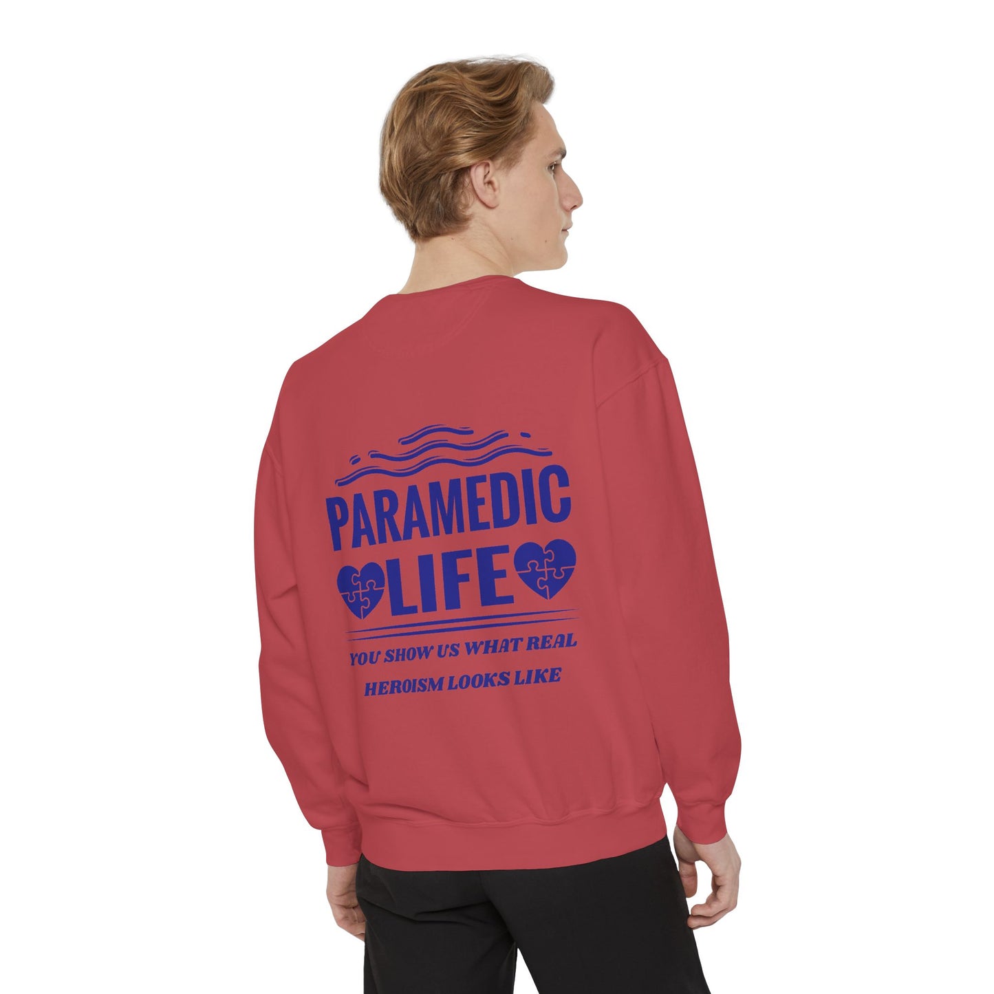 EMS Unisex Garment-Dyed Sweatshirt –You show us what real heroism looks like