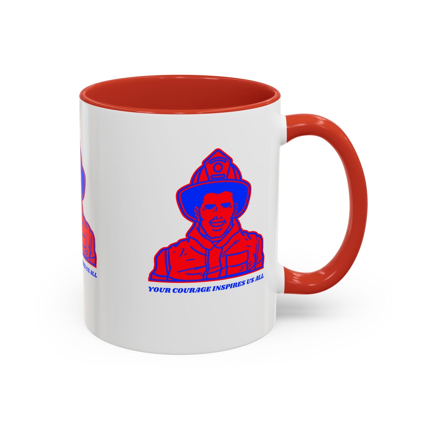 Firefighter Accent Coffee Mug – Your courage inspires us all