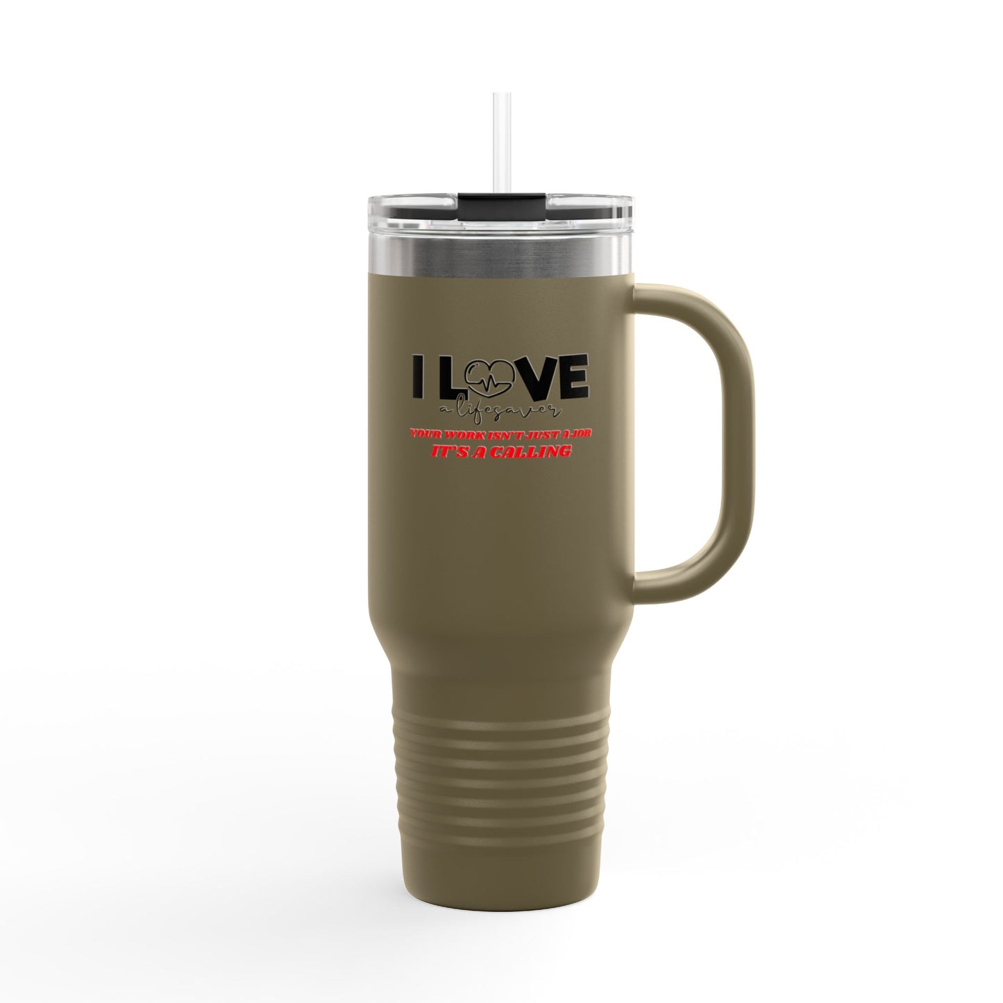 EMS Insulated Travel Mug, 40oz - Your work isn’t just a job, it’s a calling