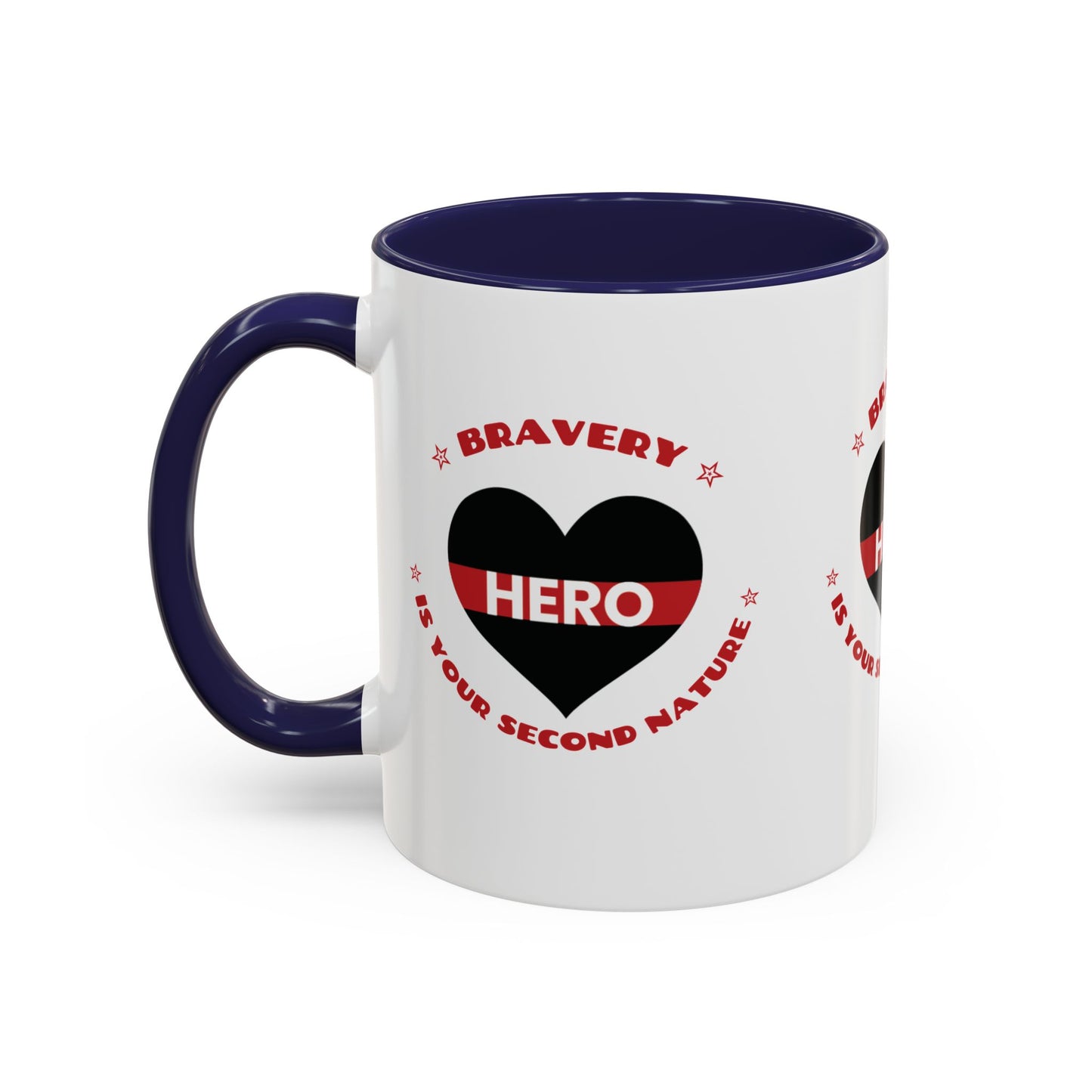 Firefighter Accent Coffee Mug – Bravery is your second nature