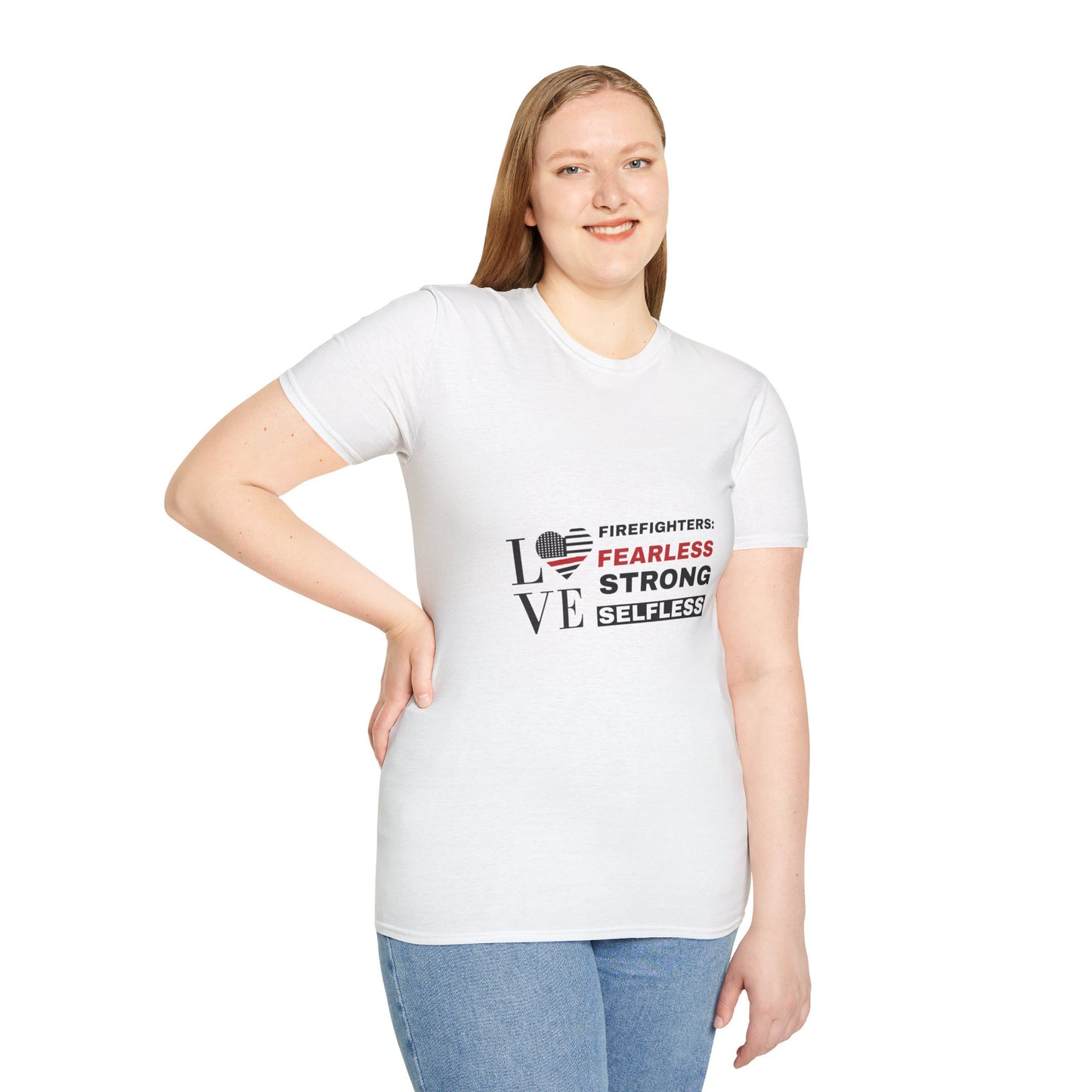 Firefighter Softstyle T-Shirt – Firefighters: fearless, strong, selfless