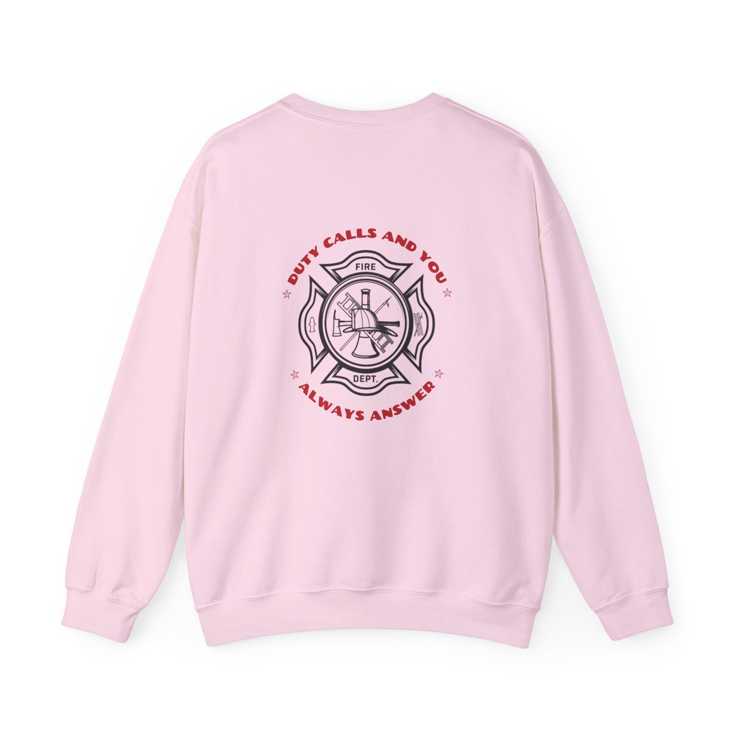 Firefighter Unisex Heavy Blend Crewneck Sweatshirt – Duty calls, and you always answer