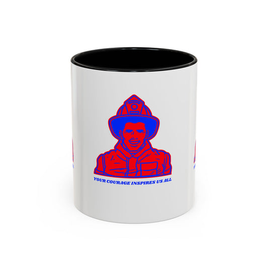 Firefighter Accent Coffee Mug – Your courage inspires us all