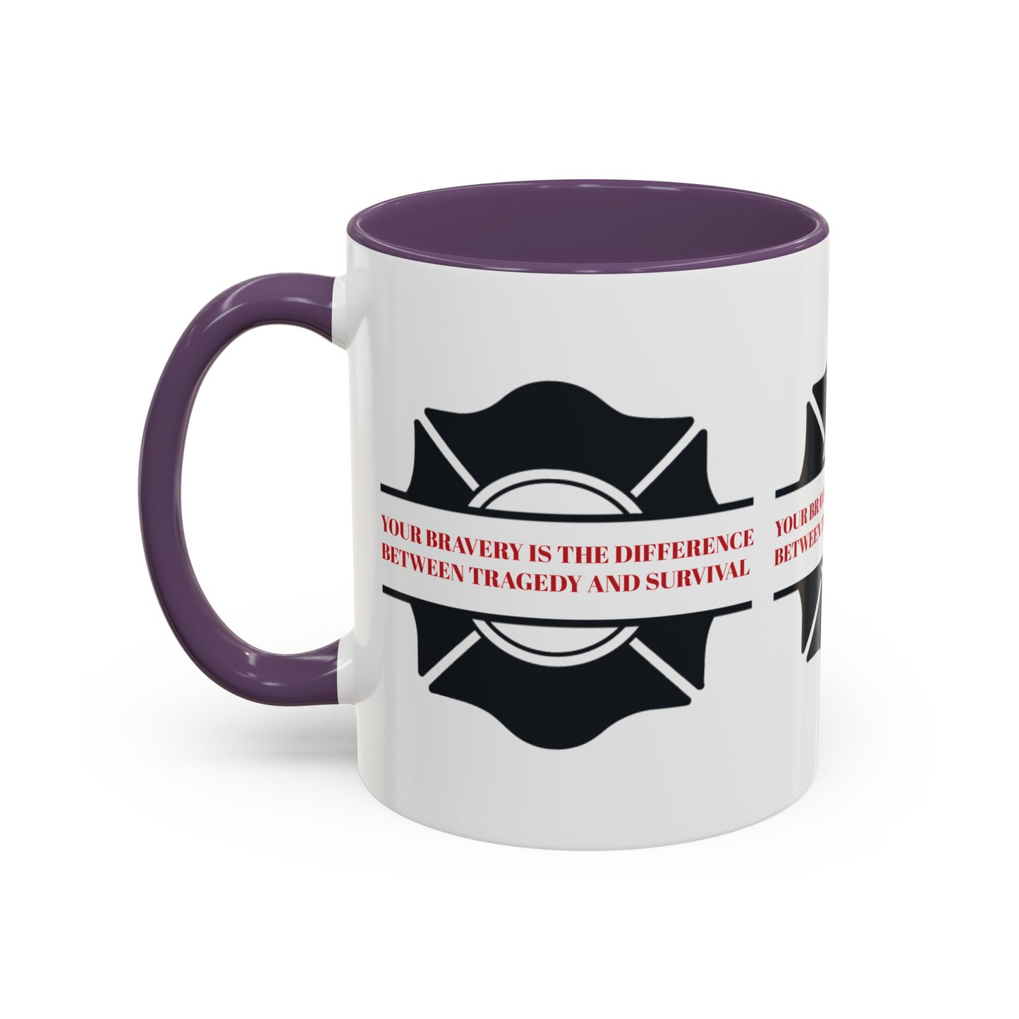 Firefighter Accent Coffee Mug – Your bravery is the difference between tragedy and survival
