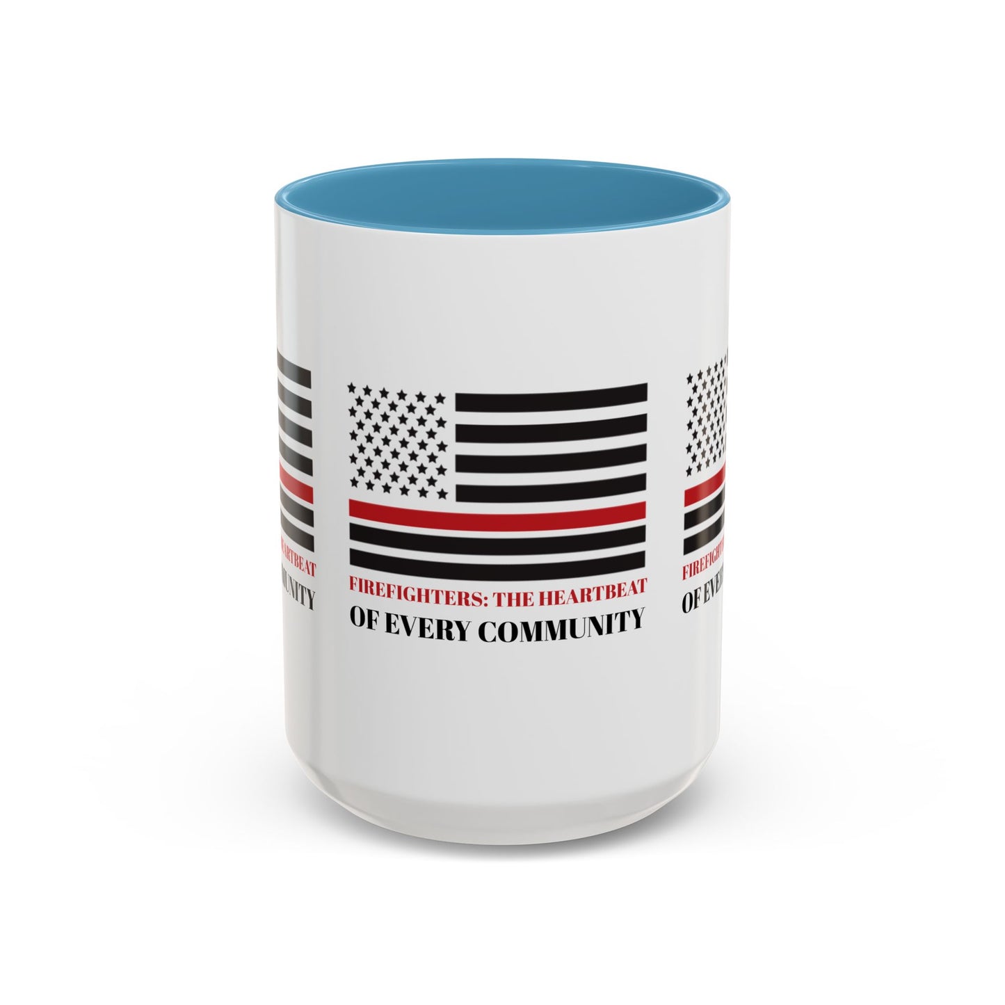 Firefighter Accent Coffee Mug – Firefighters: The heartbeat of every community