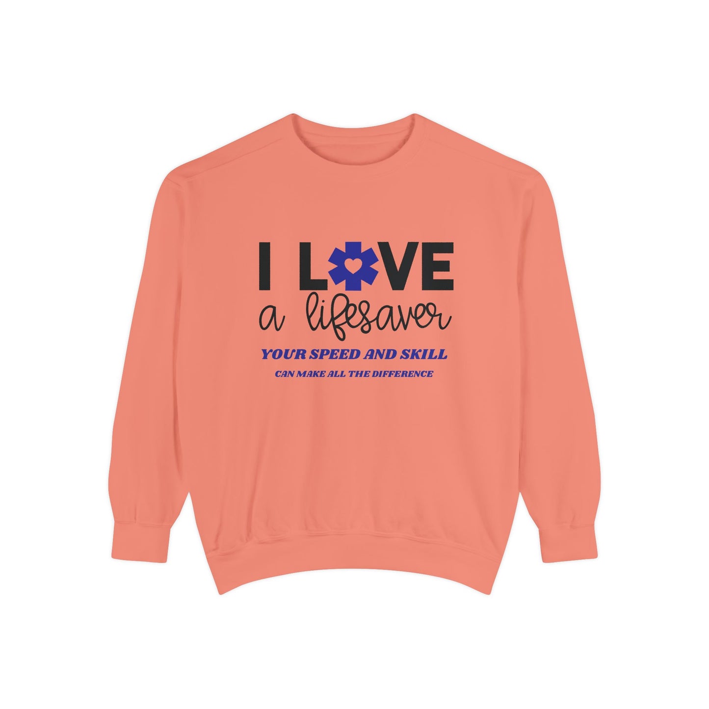 EMS Unisex Garment-Dyed Sweatshirt –Your speed and skill can make all the difference