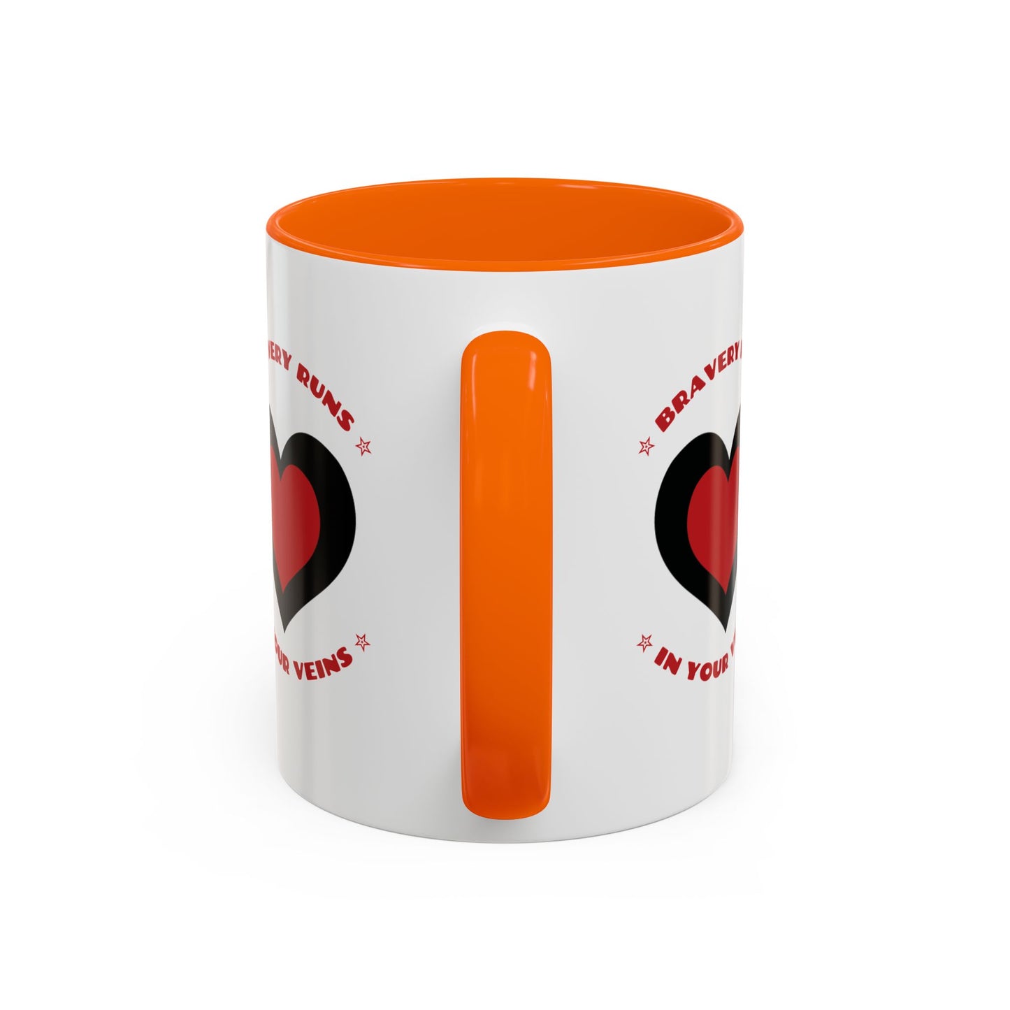 Firefighter Accent Coffee Mug – Bravery runs in your veins