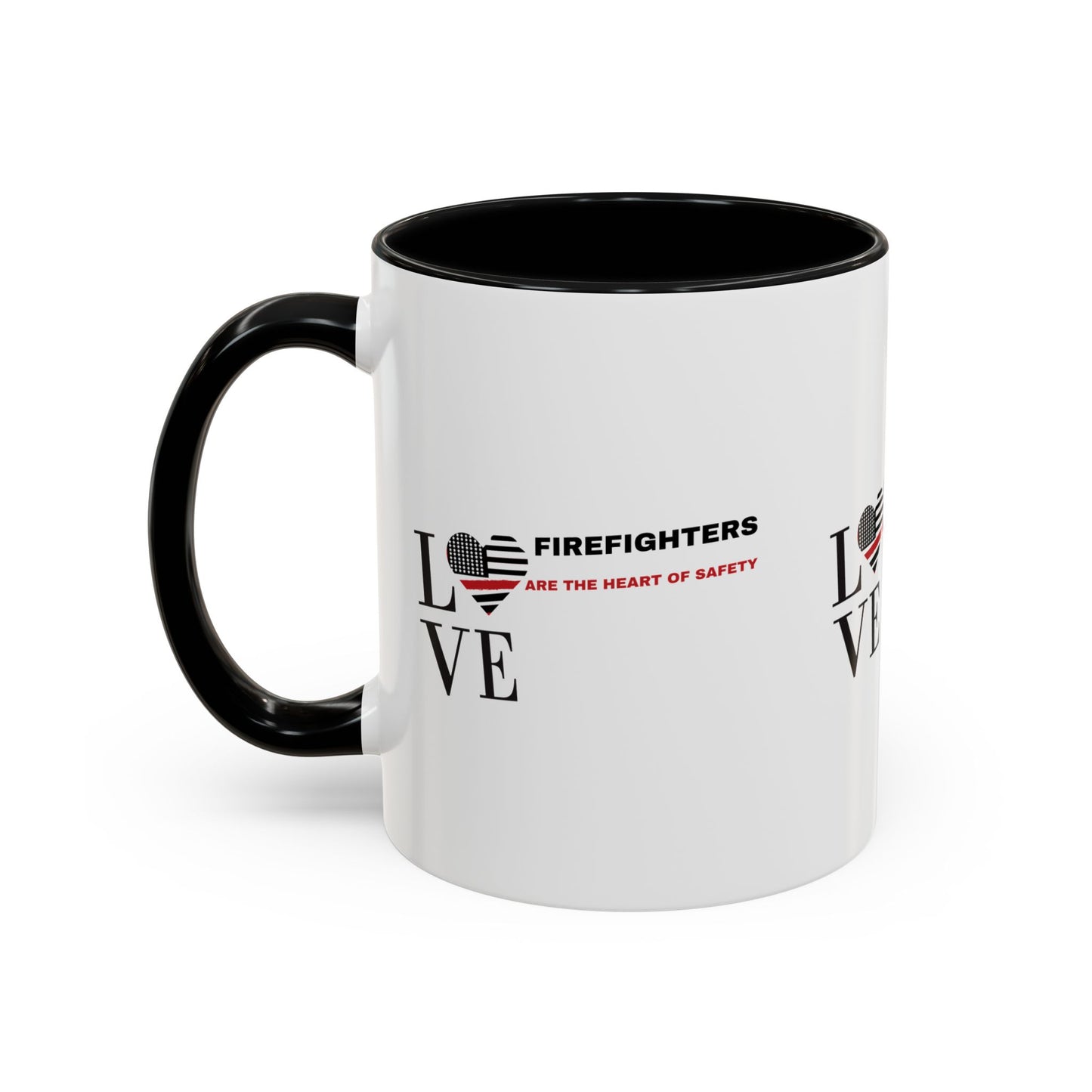 Firefighter Accent Coffee Mug – Firefighters are the heart of safety