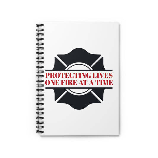 Firefighter Spiral Notebook – Protecting lives, one fire at a time