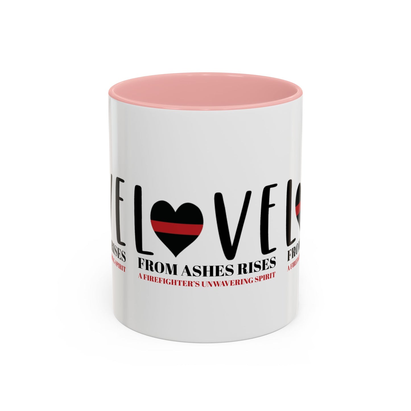 Firefighter Accent Coffee Mug – From ashes rises a firefighter’s unwavering spirit