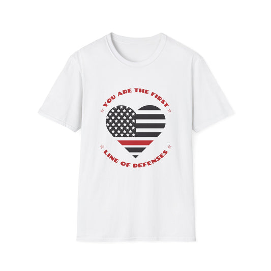 Firefighter Softstyle T-Shirt – You are the first line of defenses