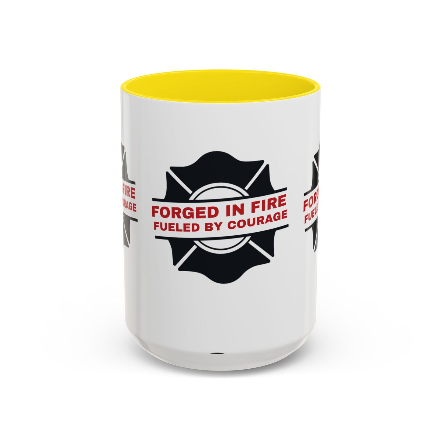 Firefighter Accent Coffee Mug – Forged in fire, fueled by courage