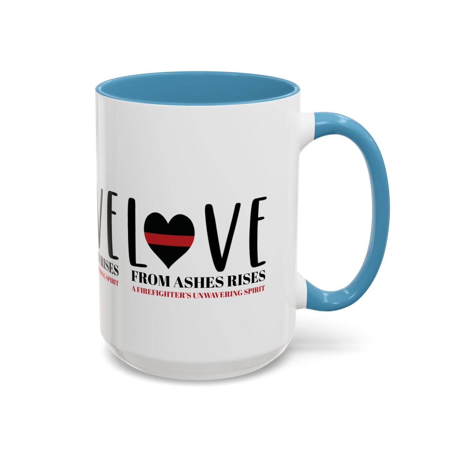 Firefighter Accent Coffee Mug – From ashes rises a firefighter’s unwavering spirit