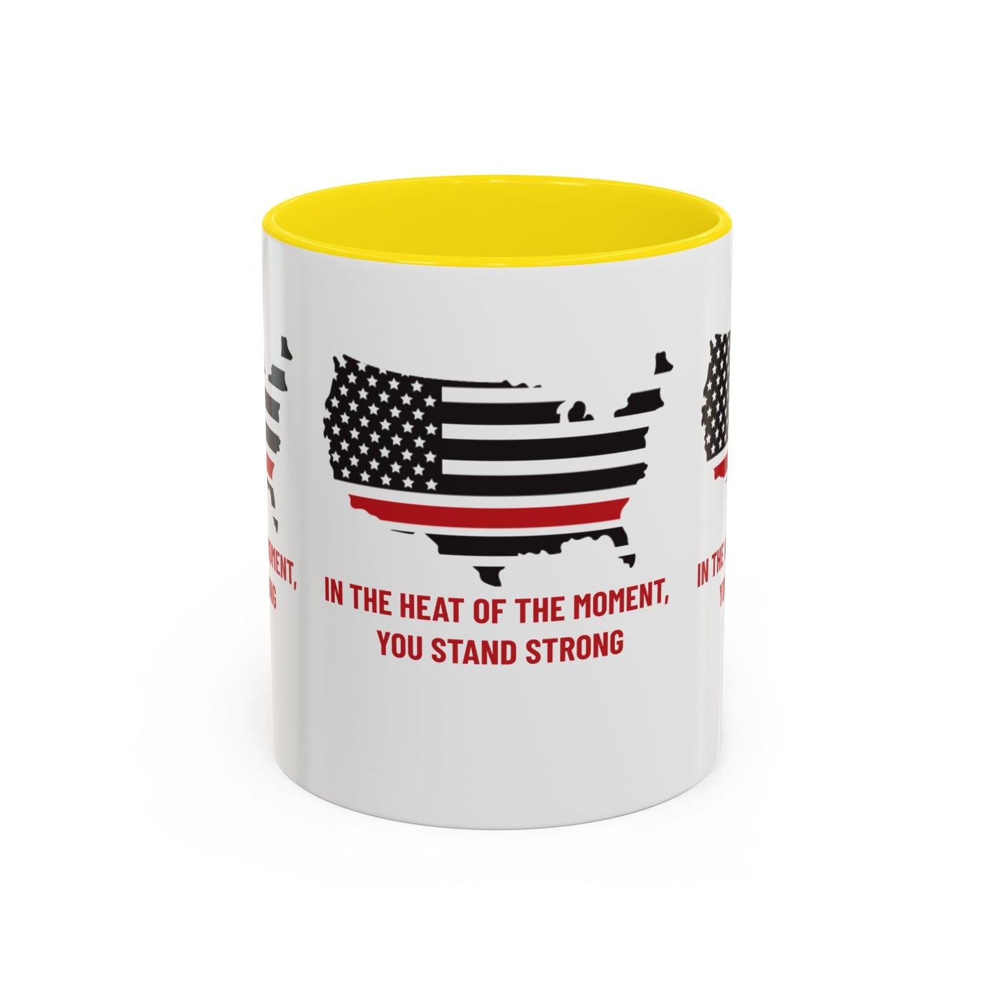 Firefighter Accent Coffee Mug – In the heat of the moment, you stand strong