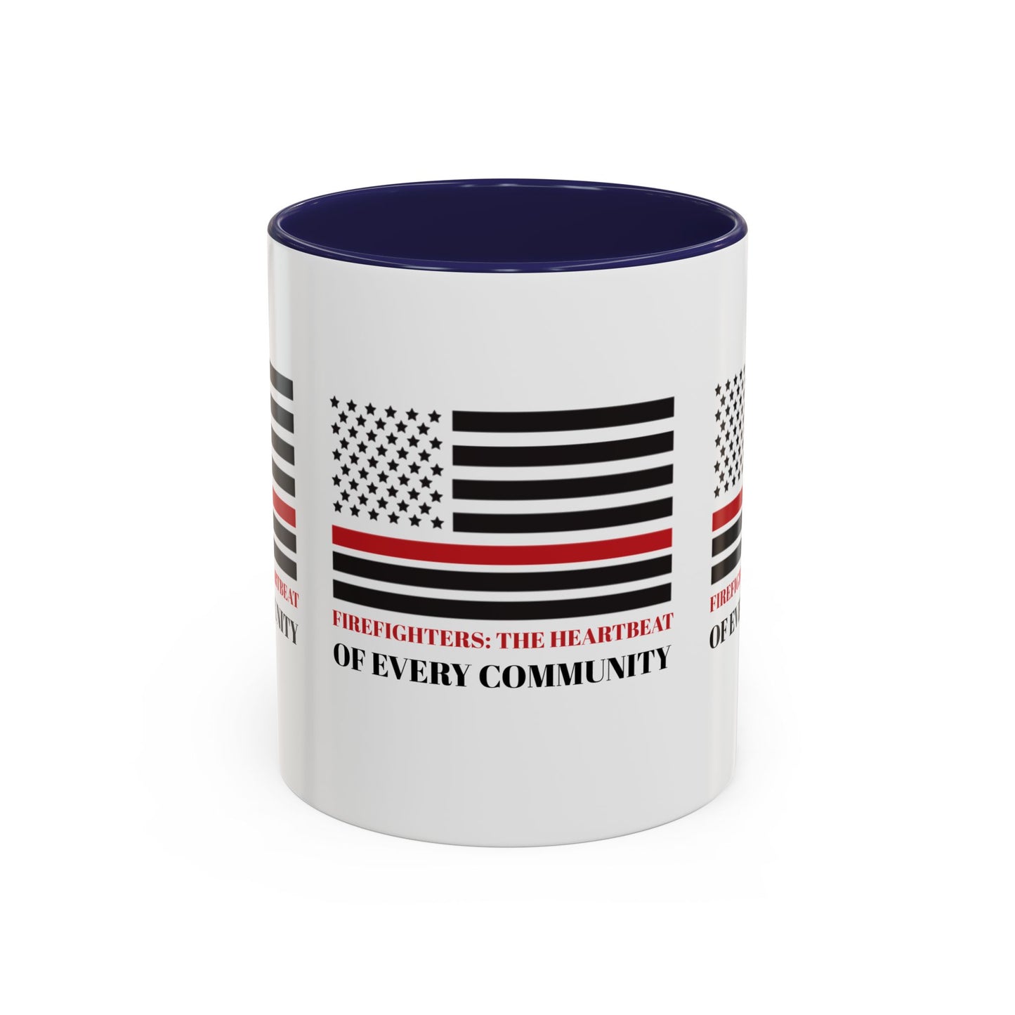 Firefighter Accent Coffee Mug – Firefighters: The heartbeat of every community