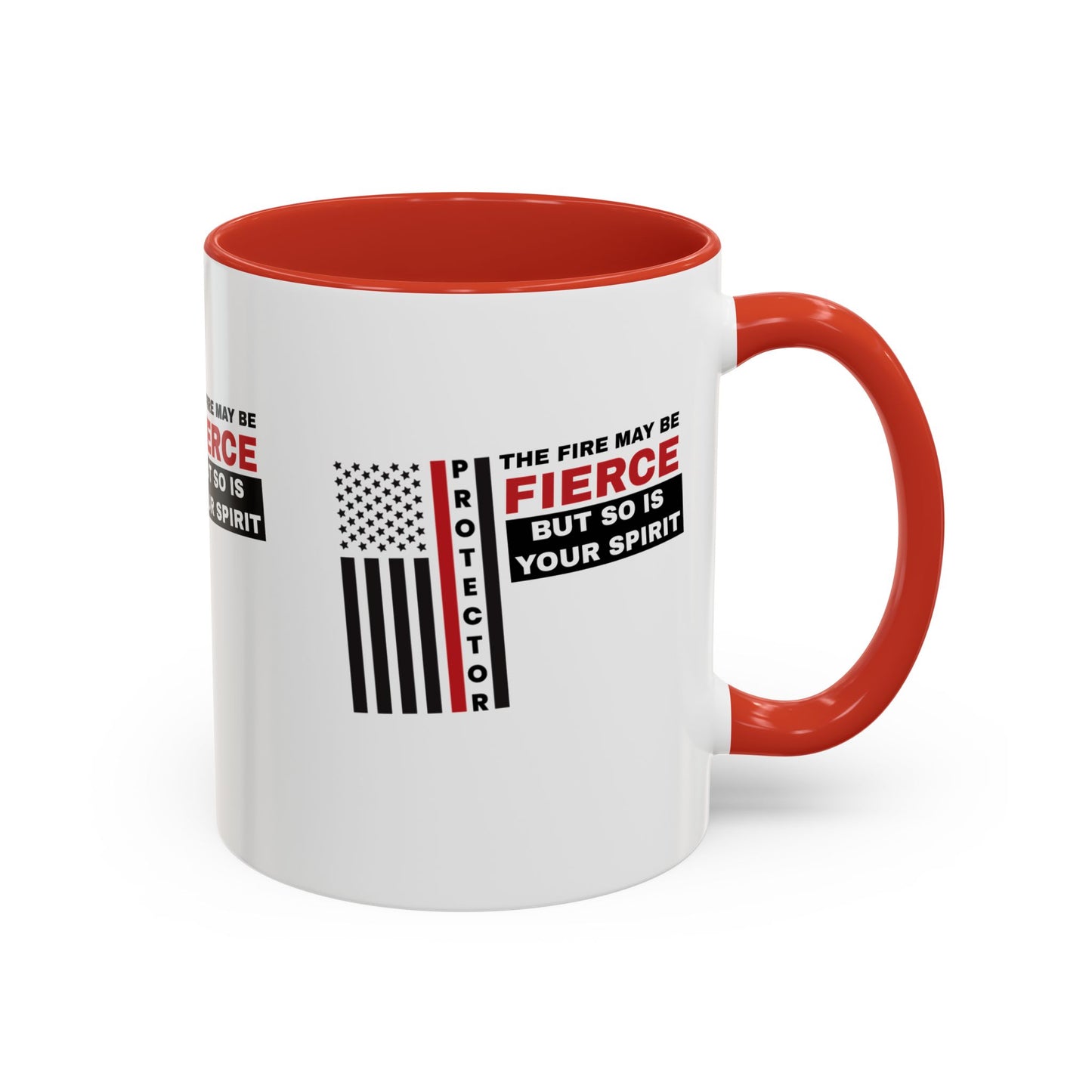 Firefighter Accent Coffee Mug – The fire may be fierce, but so is your spirit