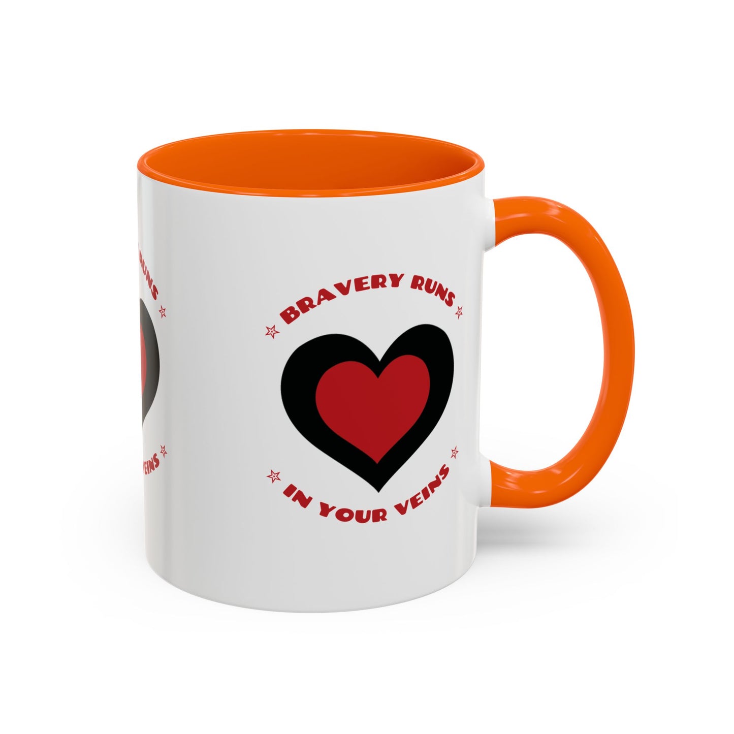 Firefighter Accent Coffee Mug – Bravery runs in your veins