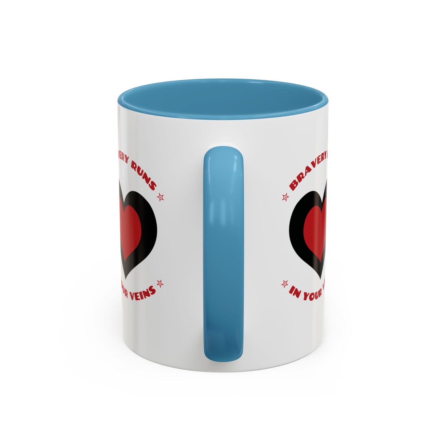 Firefighter Accent Coffee Mug – Bravery runs in your veins