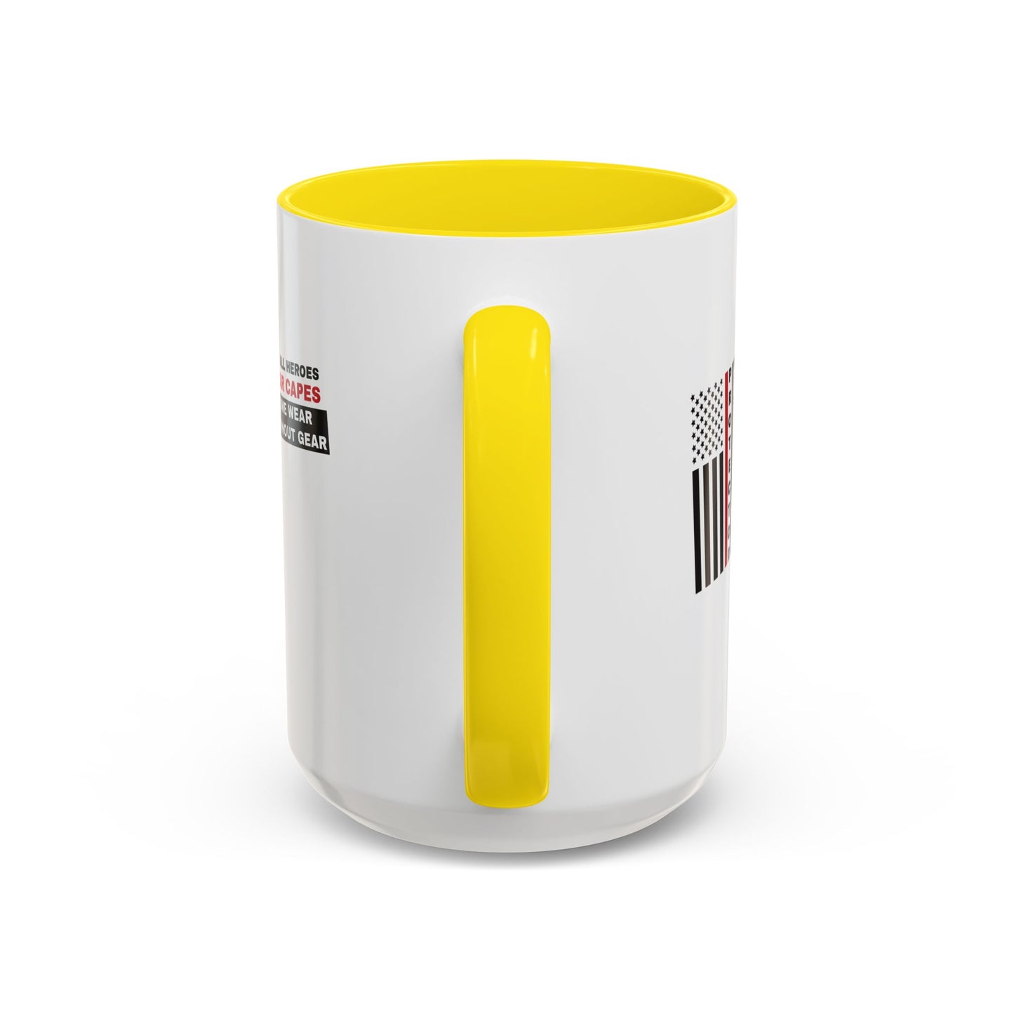 Firefighter Accent Coffee Mug – Not all heroes wear capes—some wear turnout gear