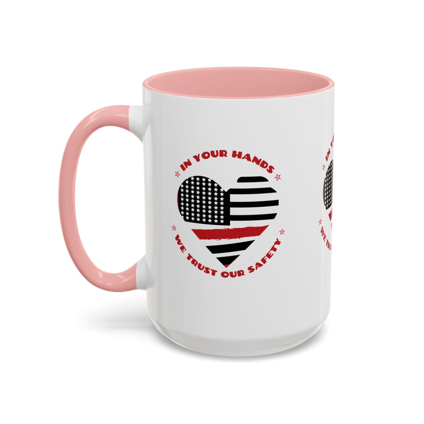 Firefighter Accent Coffee Mug – In your hands, we trust our safety