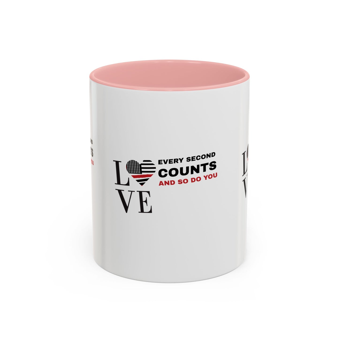 Firefighter Accent Coffee Mug – Every second counts, and so do you
