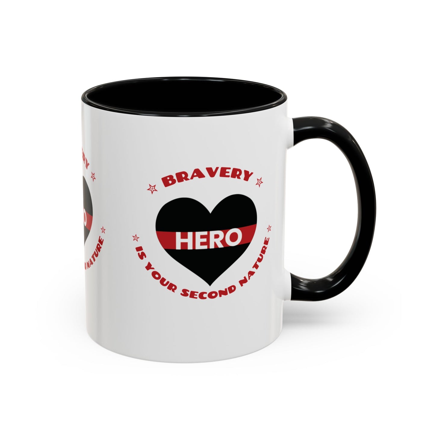Firefighter Accent Coffee Mug – Bravery is your second nature