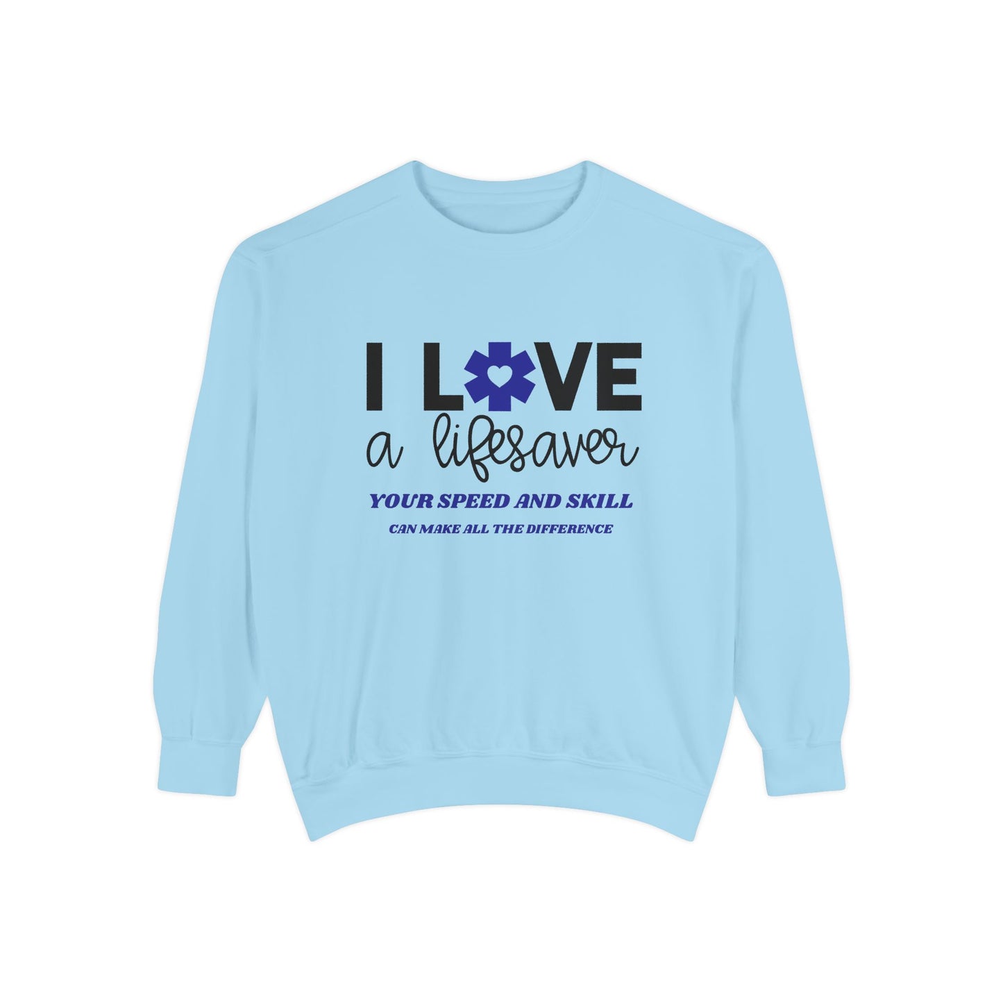 EMS Unisex Garment-Dyed Sweatshirt –Your speed and skill can make all the difference