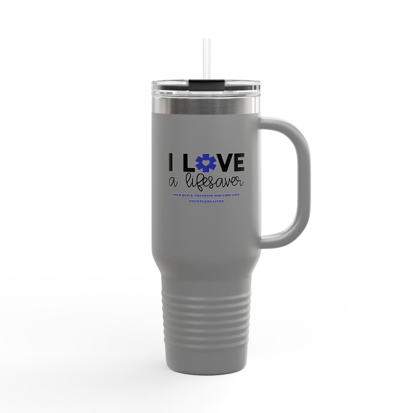 EMS Insulated Travel Mug, 40oz - Your quick thinking and care save countless lives