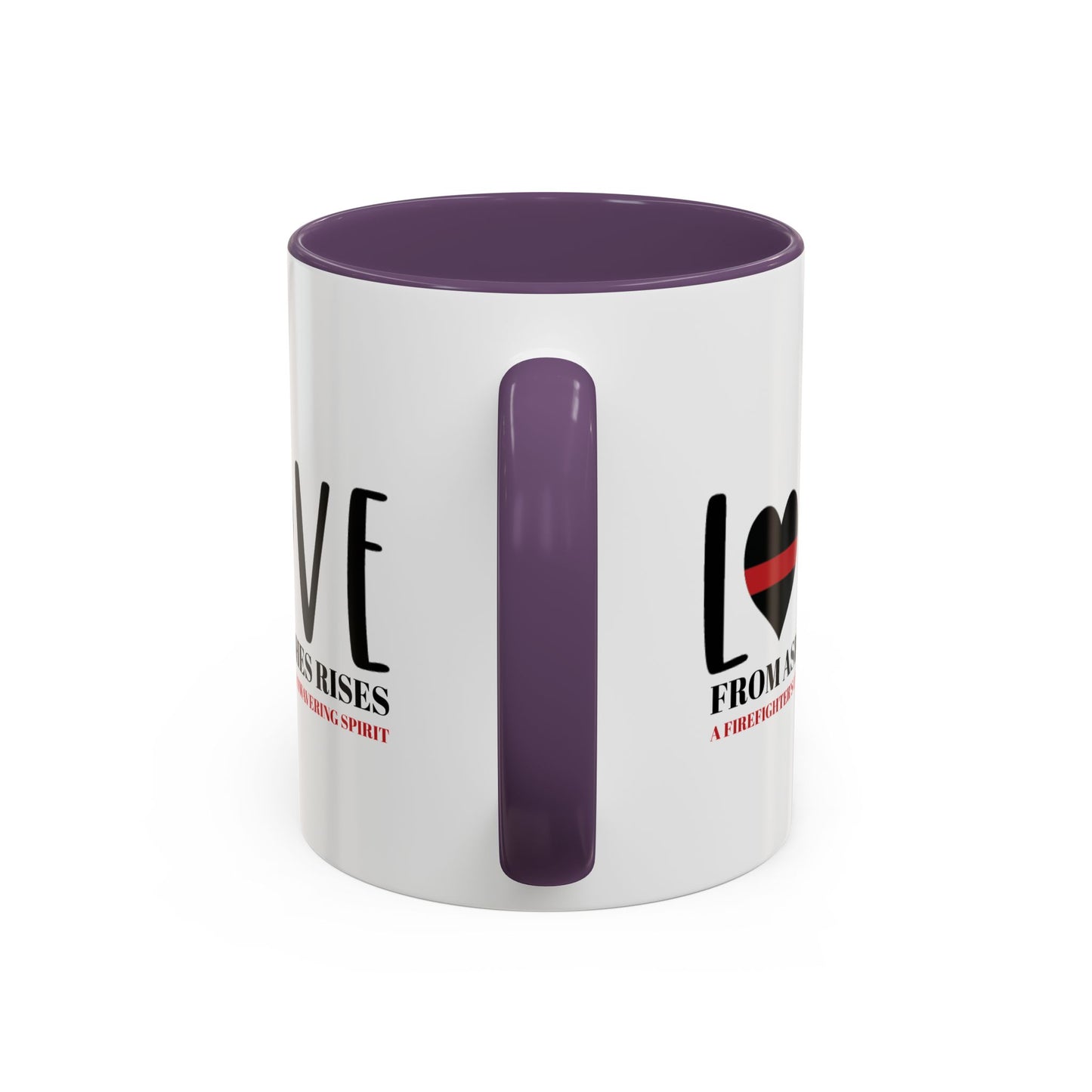 Firefighter Accent Coffee Mug – From ashes rises a firefighter’s unwavering spirit