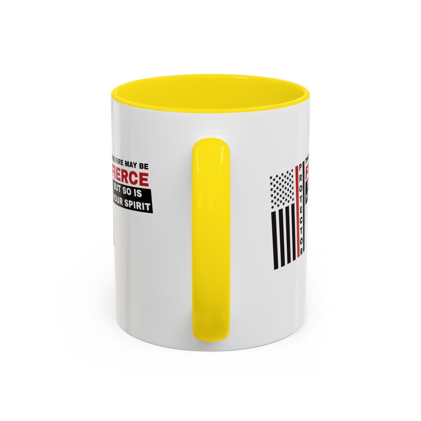 Firefighter Accent Coffee Mug – The fire may be fierce, but so is your spirit
