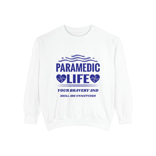 EMS Unisex Garment-Dyed Sweatshirt –Your bravery and skill are unmatched