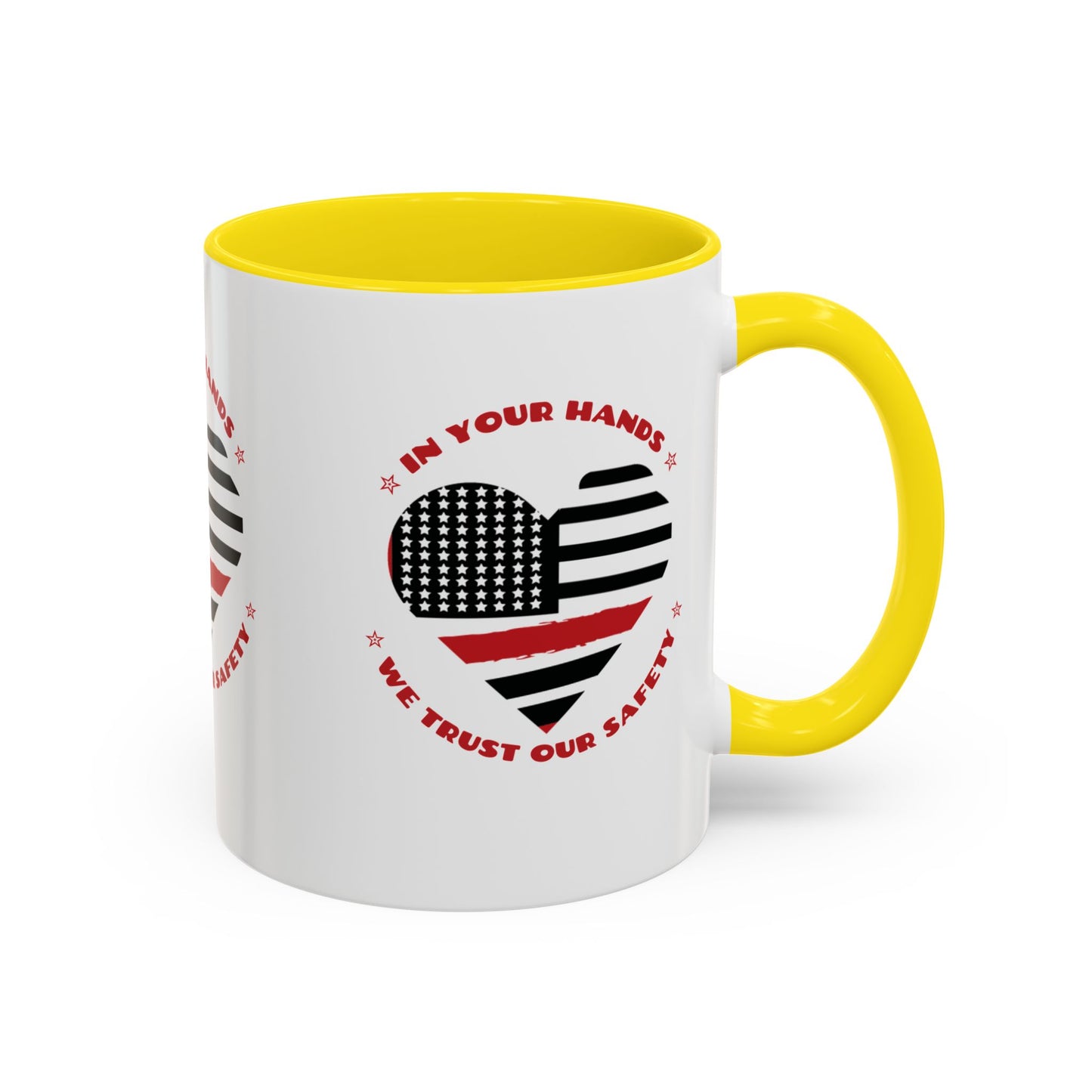 Firefighter Accent Coffee Mug – In your hands, we trust our safety