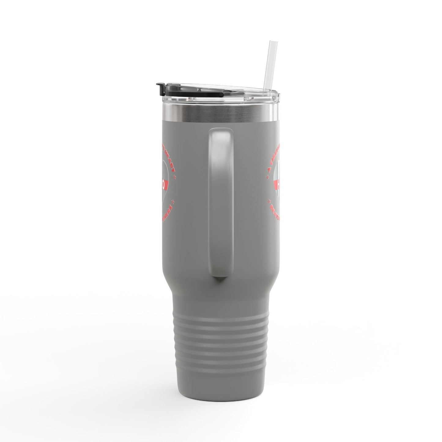 Firefighter Insulated Travel Mug, 40oz – A firefighter’s heart beats for others