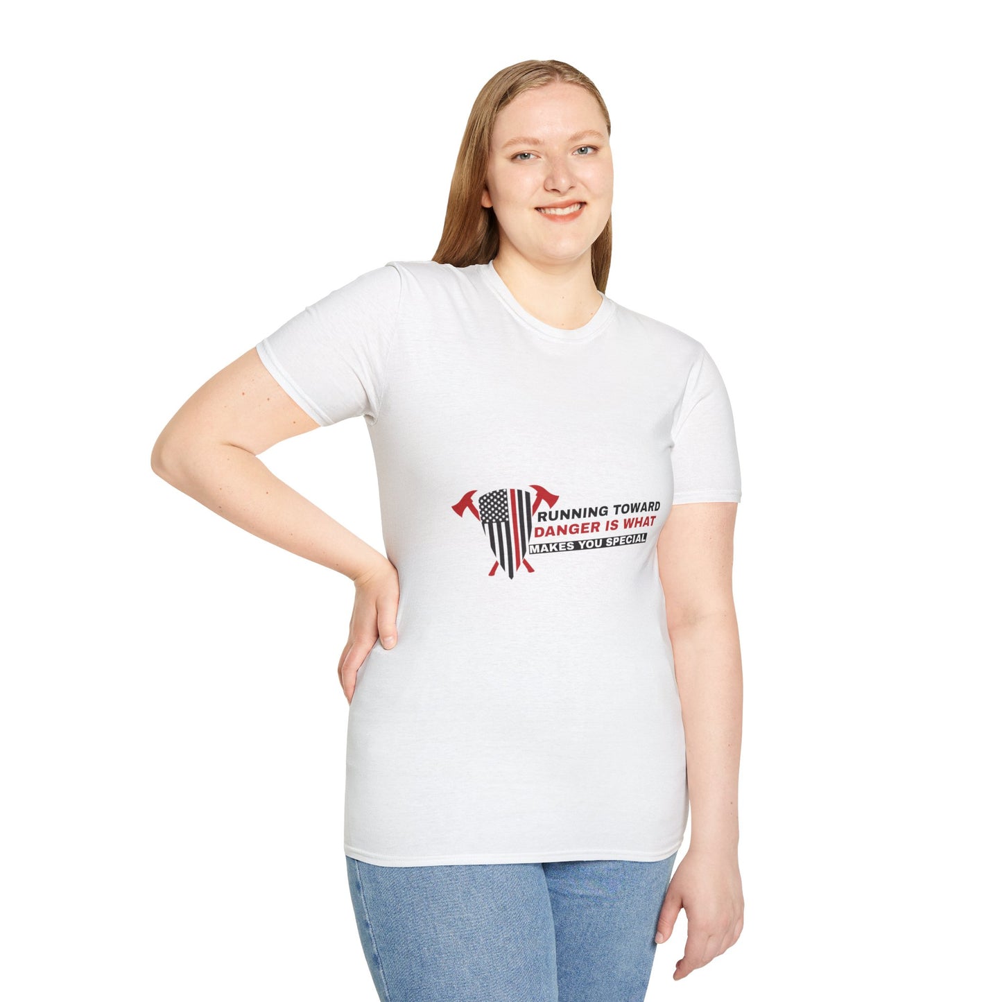 Firefighter Softstyle T-Shirt – Running toward danger is what makes you special