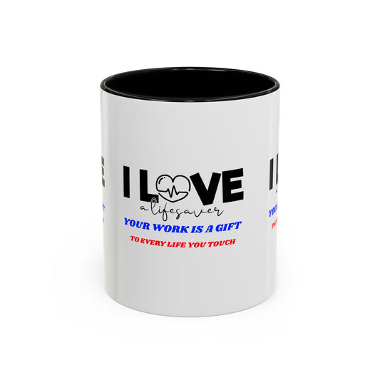 EMS Accent Coffee Mug – Your work is a gift to every life you touch