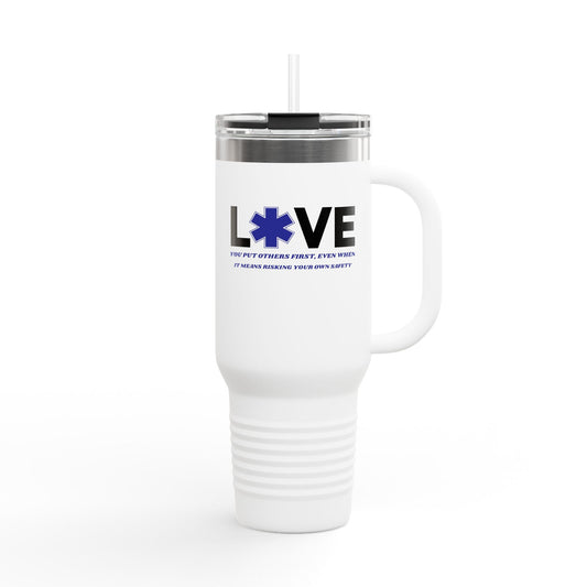 EMS Insulated Travel Mug, 40oz - You put others first, even when it means risking your own safety