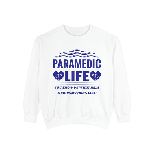 EMS Unisex Garment-Dyed Sweatshirt –You show us what real heroism looks like