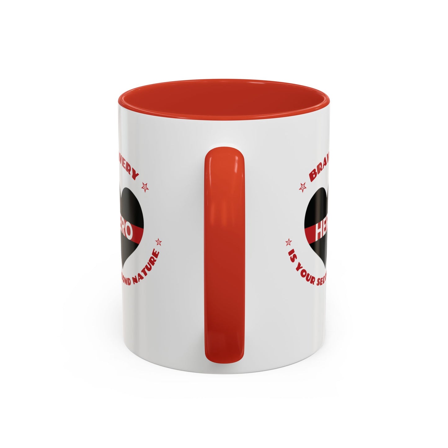 Firefighter Accent Coffee Mug – Bravery is your second nature