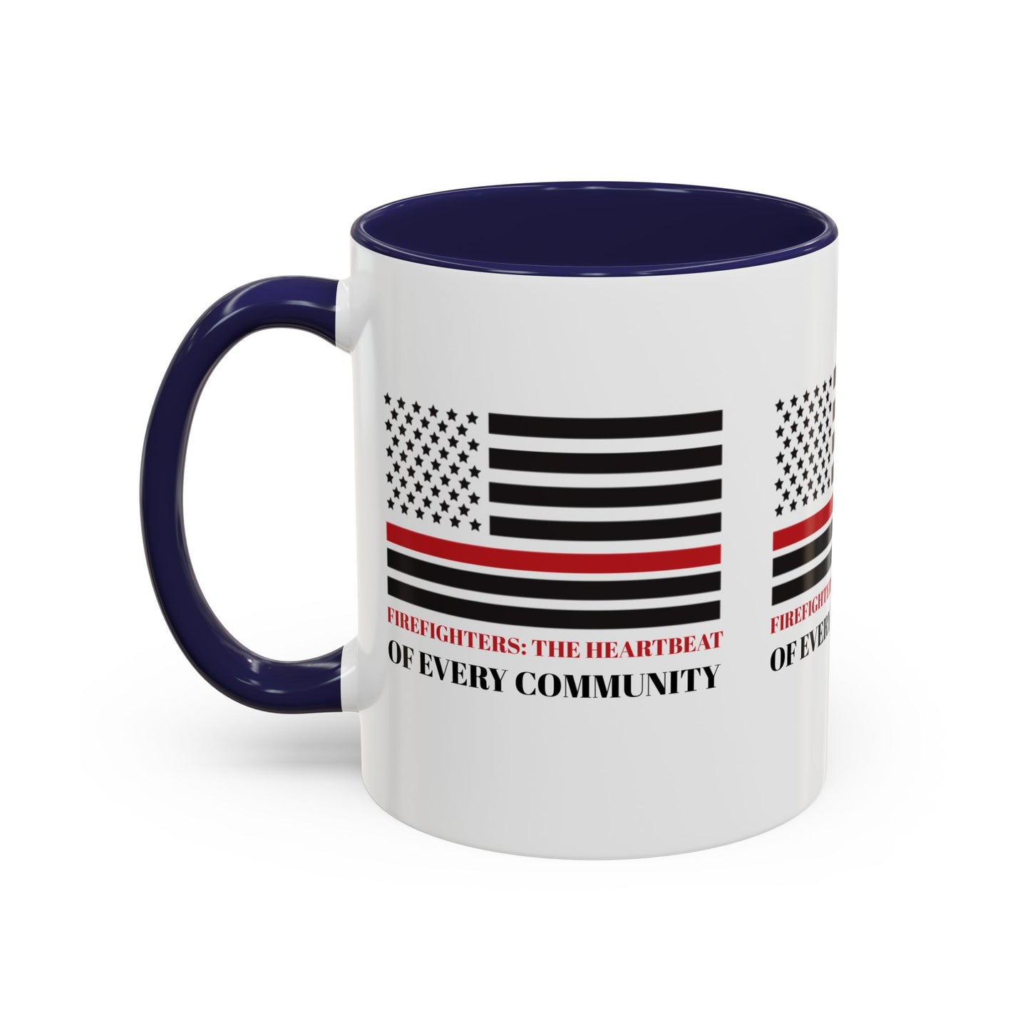 Firefighter Accent Coffee Mug – Firefighters: The heartbeat of every community
