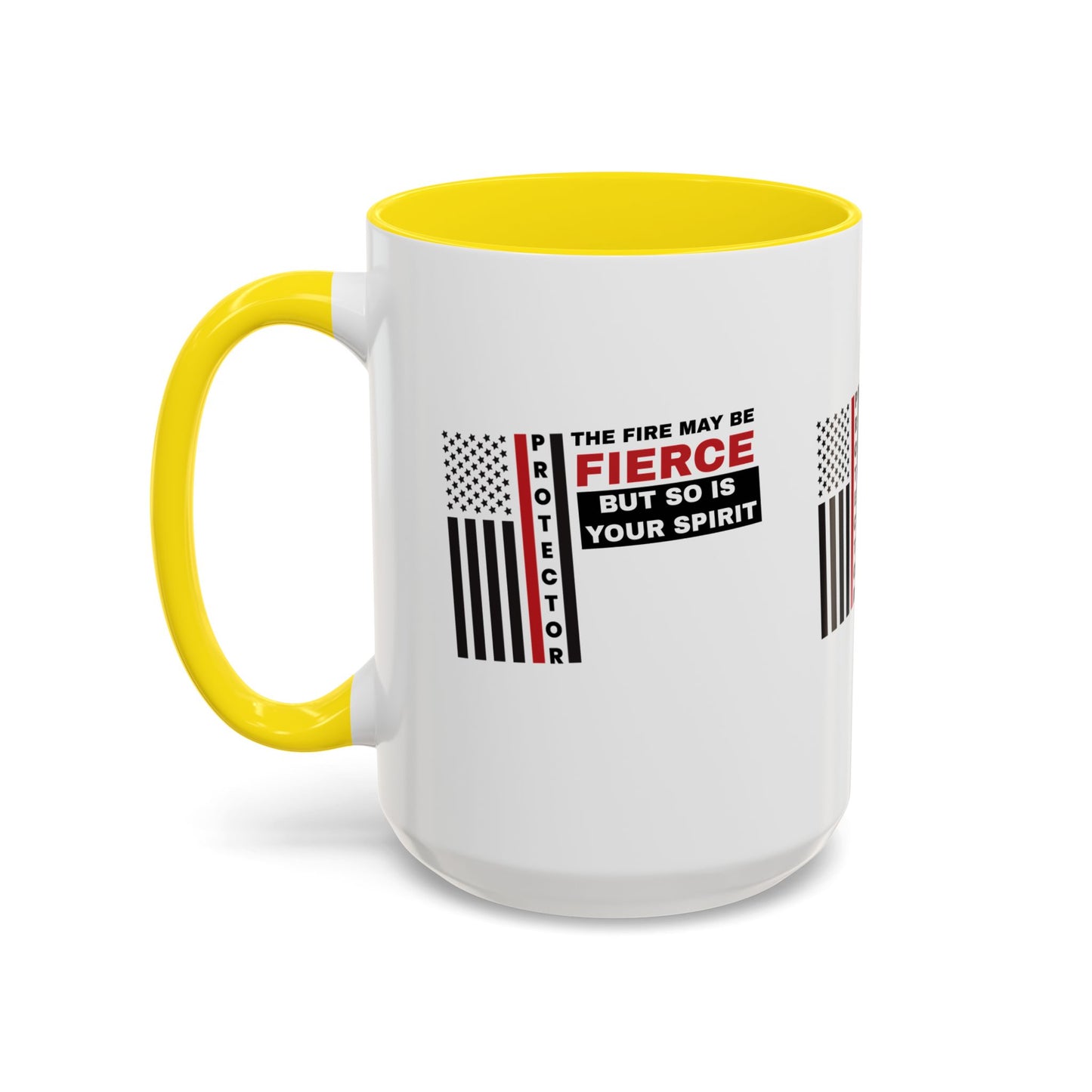 Firefighter Accent Coffee Mug – The fire may be fierce, but so is your spirit