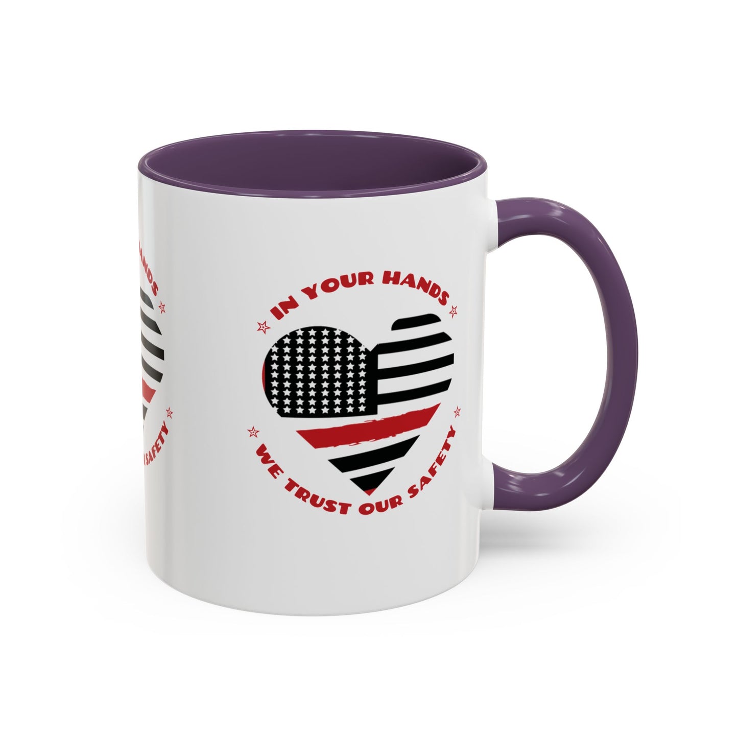 Firefighter Accent Coffee Mug – In your hands, we trust our safety
