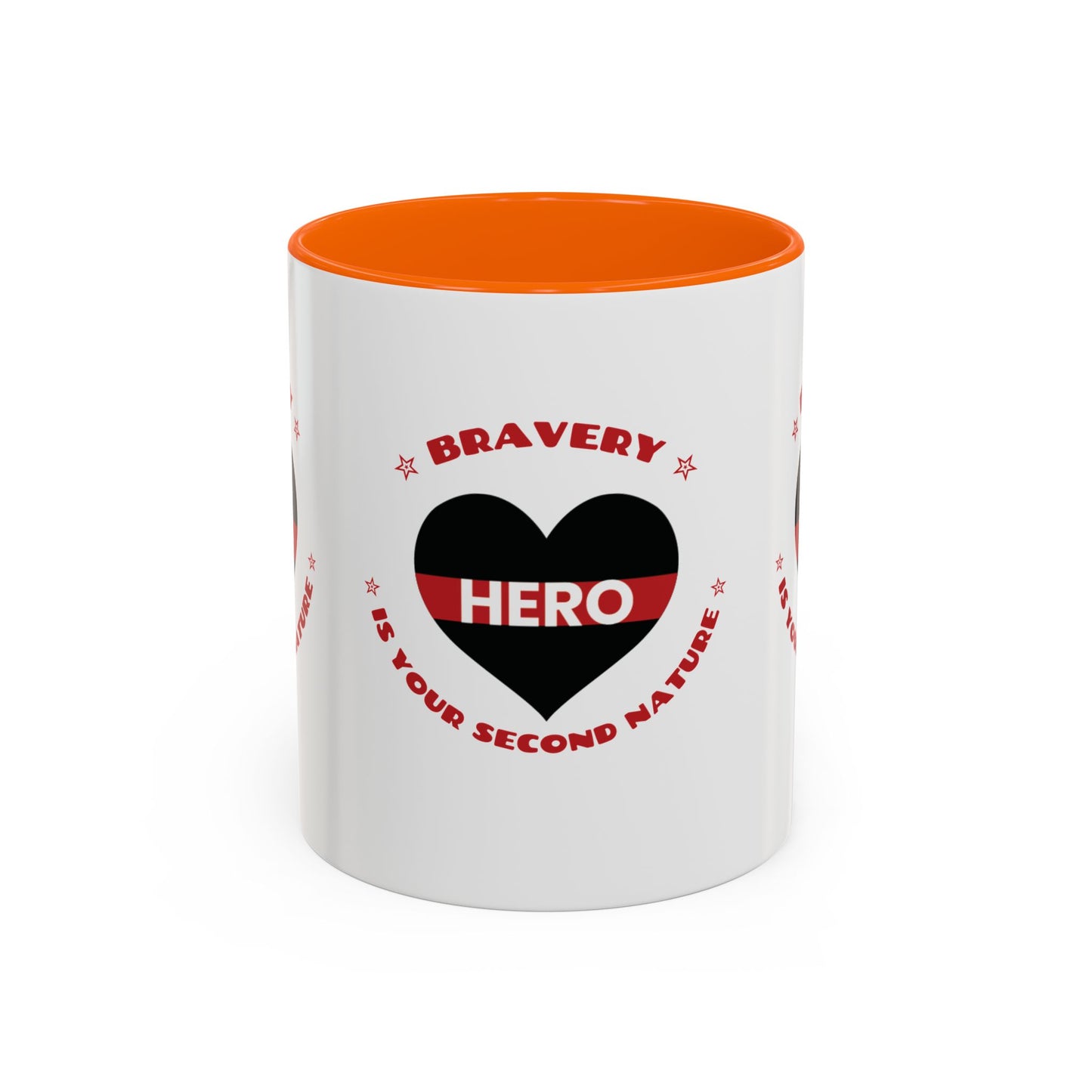 Firefighter Accent Coffee Mug – Bravery is your second nature