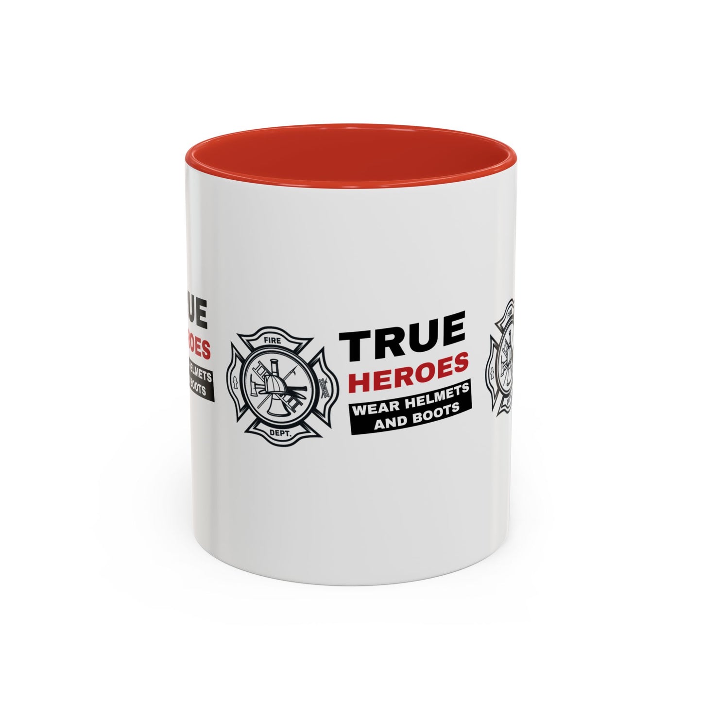 Firefighter Accent Coffee Mug – True heroes wear helmets and boots