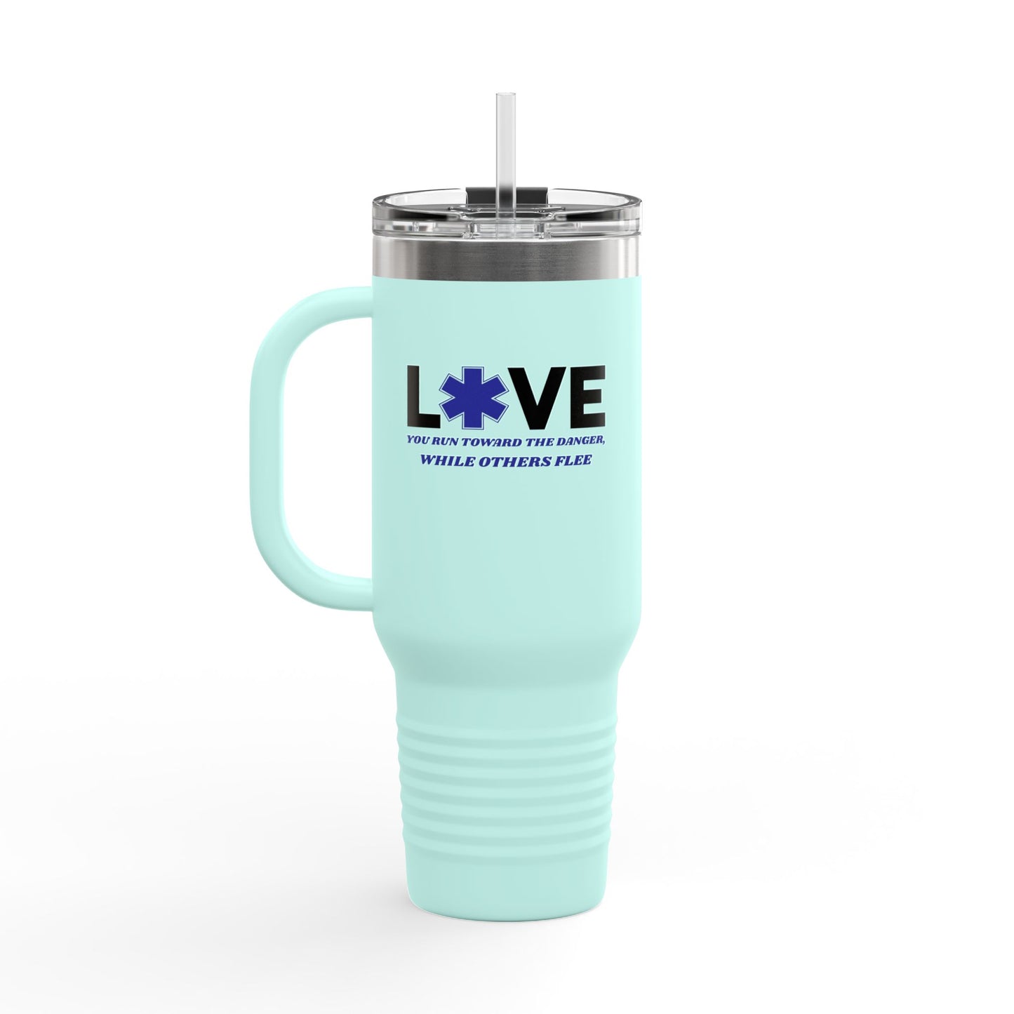 EMS Insulated Travel Mug, 40oz - You run toward the danger, while others flee