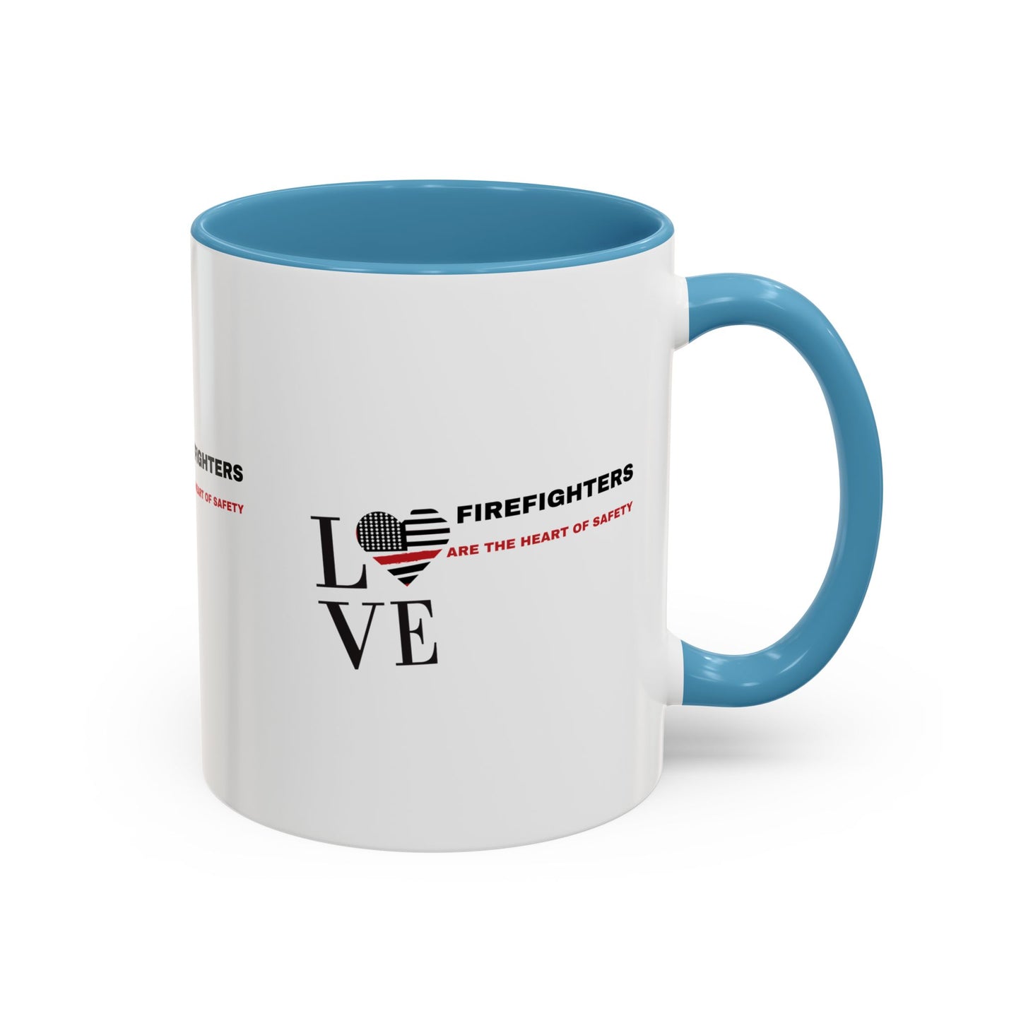 Firefighter Accent Coffee Mug – Firefighters are the heart of safety