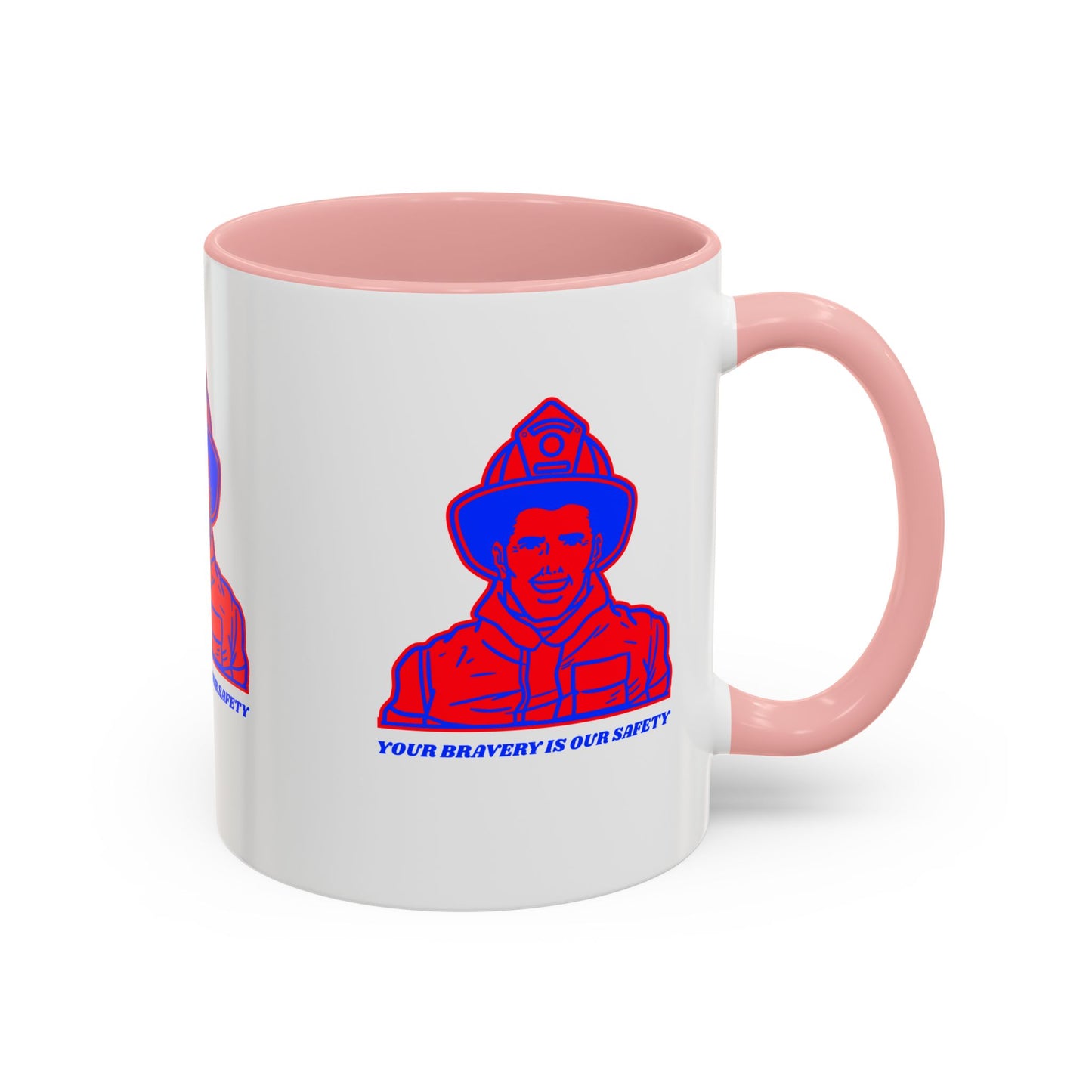 Firefighter Accent Coffee Mug – Your bravery is our safety